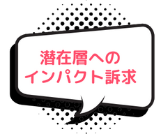 潜在層へのインパクト訴求